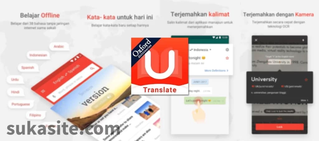Aplikasi terjemahan offline U-Dictionary