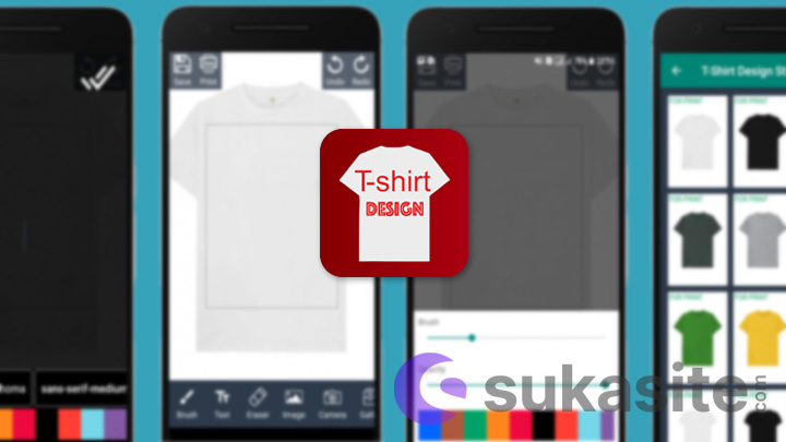 Aplikasi Desain Baju di HP T-Shirt Design Studio