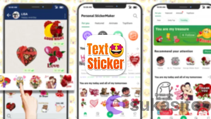 13 Aplikasi Pembuat Stiker WA Terbaik dan Populer Aplikasi Pembuat Stiker WA TextSticker