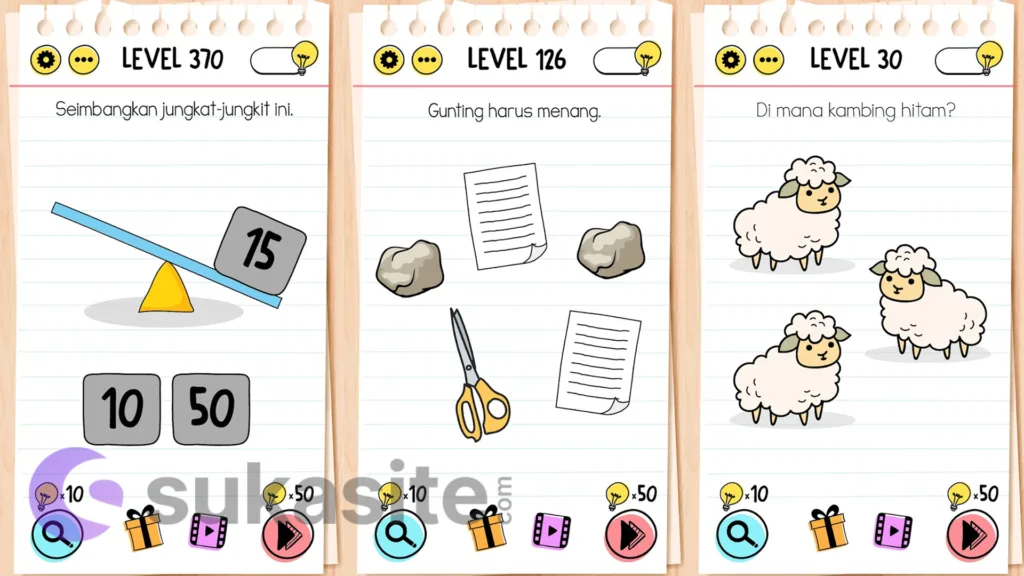 22 Game Asah Otak untuk Android Terbaik dan Menantang Game Asah Otak Brain Test: Tricky Puzzles
