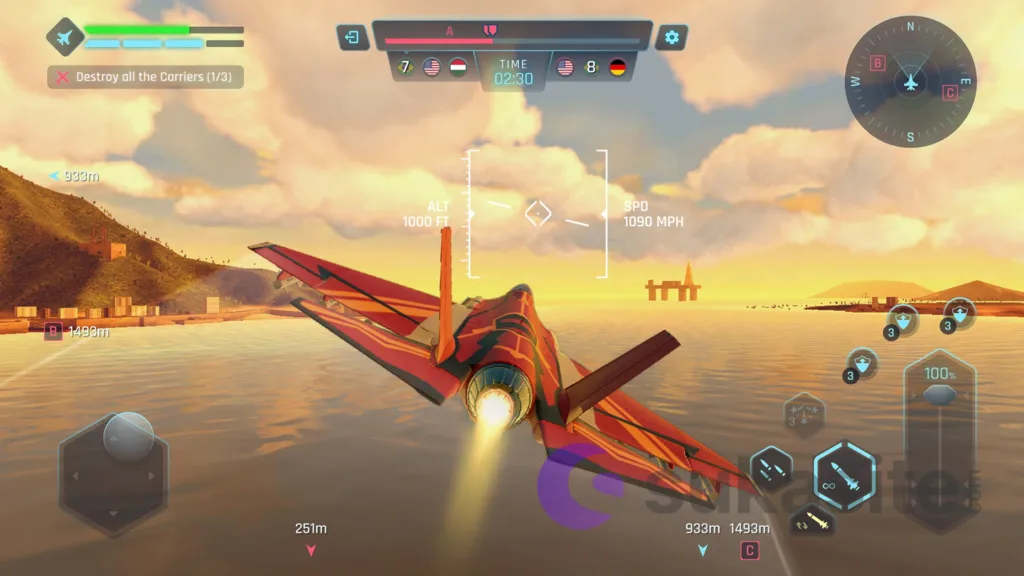 24 Game Perang Pesawat Tempur Terbaik untuk Android Game Perang Pesawat Tempur Sky Warriors