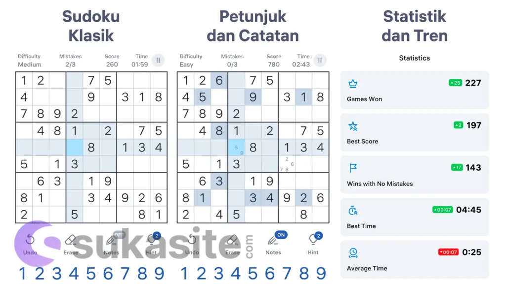 22 Game Asah Otak untuk Android Terbaik dan Menantang Game Asah Otak Sudoku.com Classic Sudoku