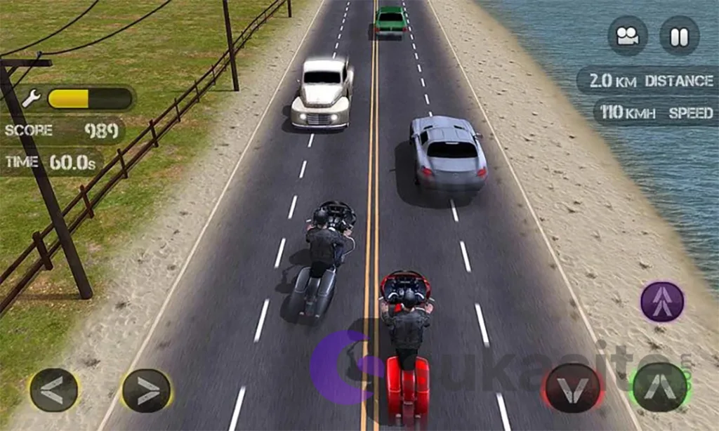 Rekomendasi 20 Game Balap Motor Terbaik untuk Android Game balap motor Race the Traffic Moto