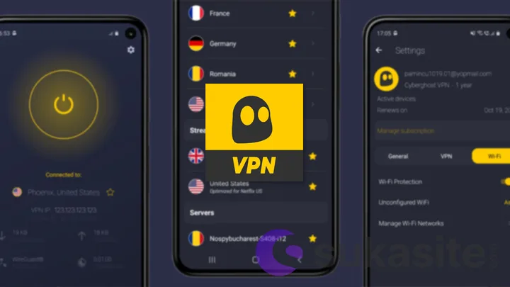 Aplikasi VPN Terbaik HP CyberGhost VPN