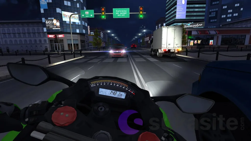 Rekomendasi 20 Game Balap Motor Terbaik untuk Android Game balap motor Traffic Rider