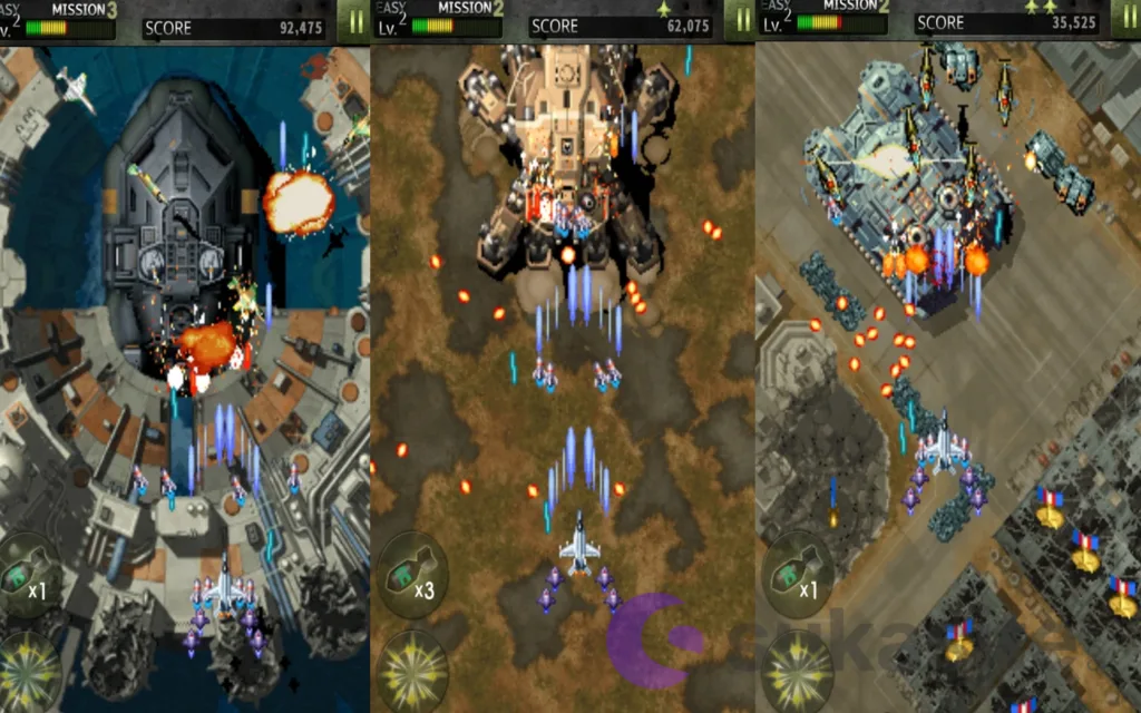 24 Game Perang Pesawat Tempur Terbaik untuk Android Game Perang Pesawat Tempur STRIKERS 1999