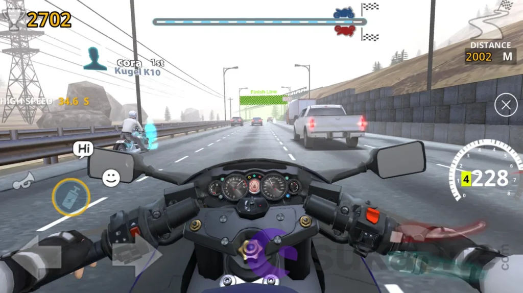 Rekomendasi 20 Game Balap Motor Terbaik untuk Android Game balap motor Racing Motorist: Bike Game