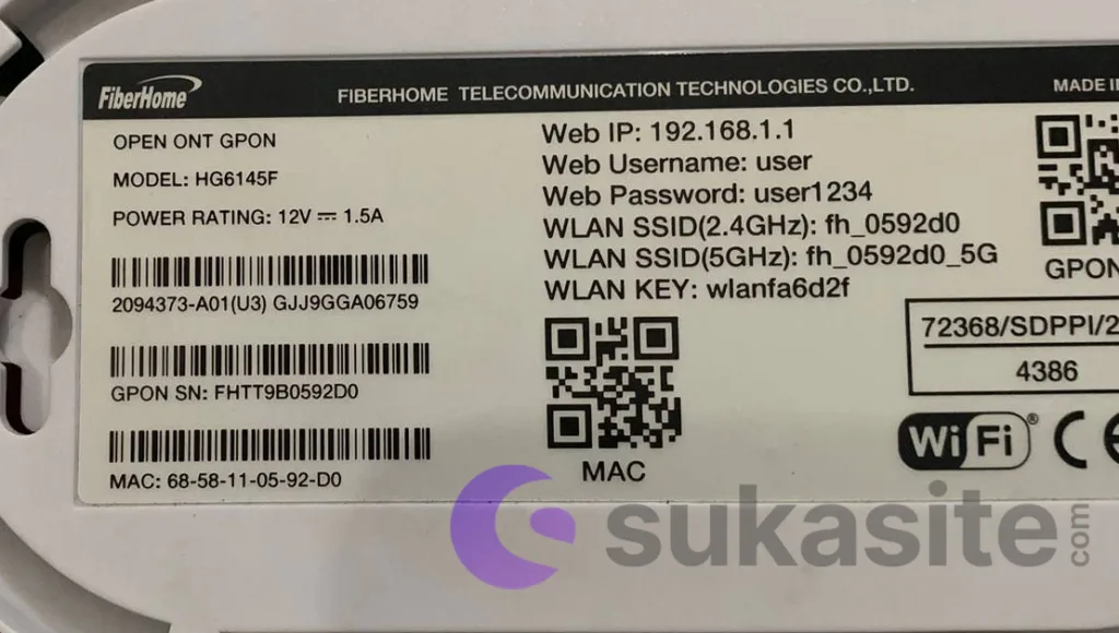 2 Cara Mengganti Password Wifi Indihome Sendiri dengan Mudah Contoh akses user dan password pada belakang casing router