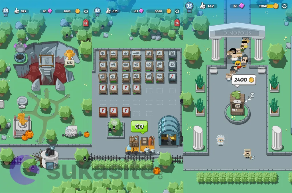 13 Game Dinosaurus Seru dan Menantang Dimainkan di Android Game Dinosaurus Crazy Dino Park