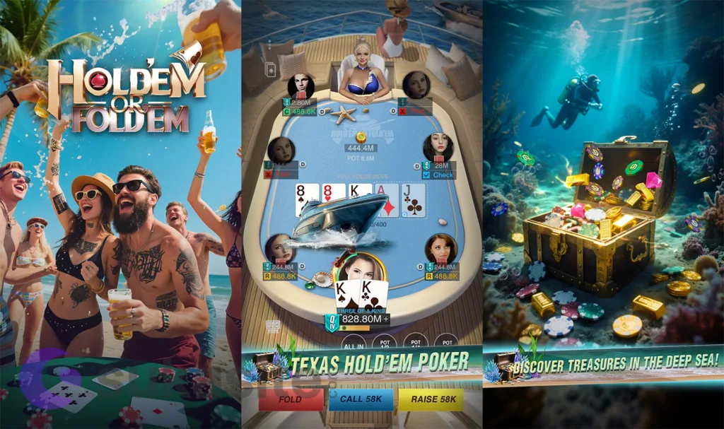 Game Poker Holdem or Foldem – Texas Poker