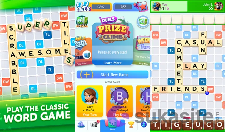 Game Belajar Bahasa Inggris Scrabble® GO-Classic Word Game