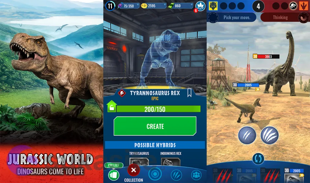 13 Game Dinosaurus Seru dan Menantang Dimainkan di Android Game Dinosaurus Jurassic World Alive