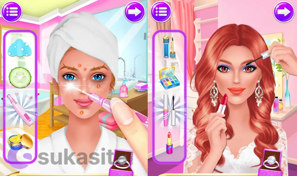 15 Game Merias Wajah Terbaik dan Cantik di Android Game Merias Wajah Wedding Makeup: Salon Games