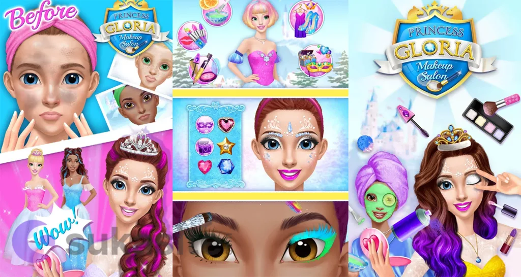 15 Game Merias Wajah Terbaik dan Cantik di Android Game Merias Wajah Princess Gloria Makeup Salon