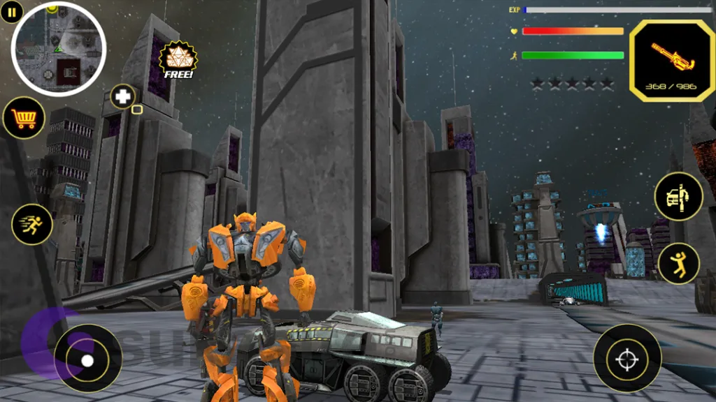 Game Robot Robot City Battle