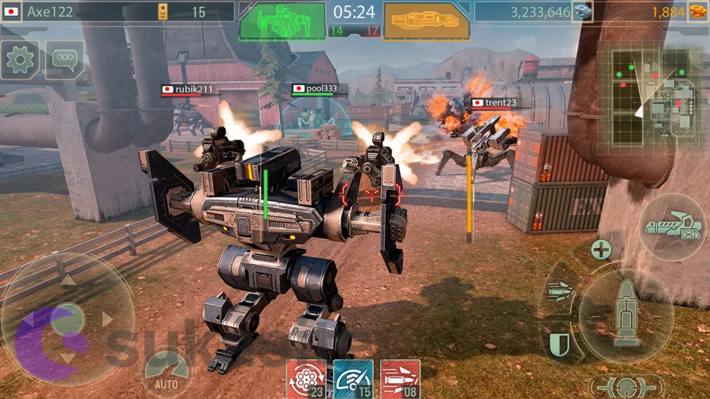 Game Robot WWR: Mech robots, war game