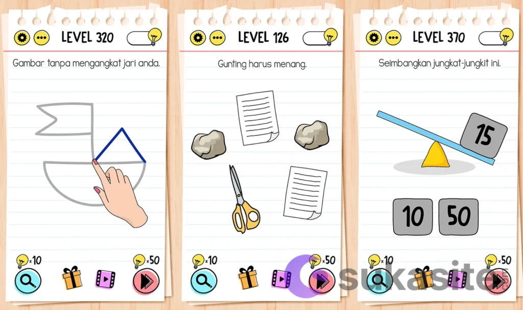 21 Game Tebak Kata Terbaik dan Menyenangkan untuk Android Game Tebak Kata Brain Test: Asah Otak Kocak