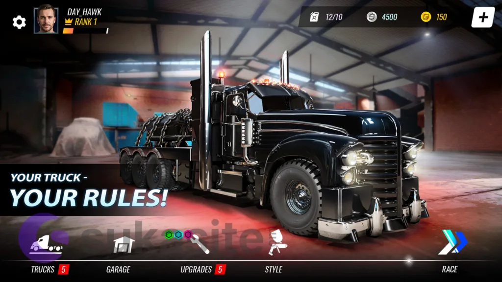 Game Mobil Truk Big Rig Racing: Drag racing