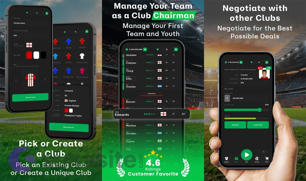 19 Game Manager Bola Terbaik untuk HP Android Game Manager Bola Club Chairman – Soccer Game