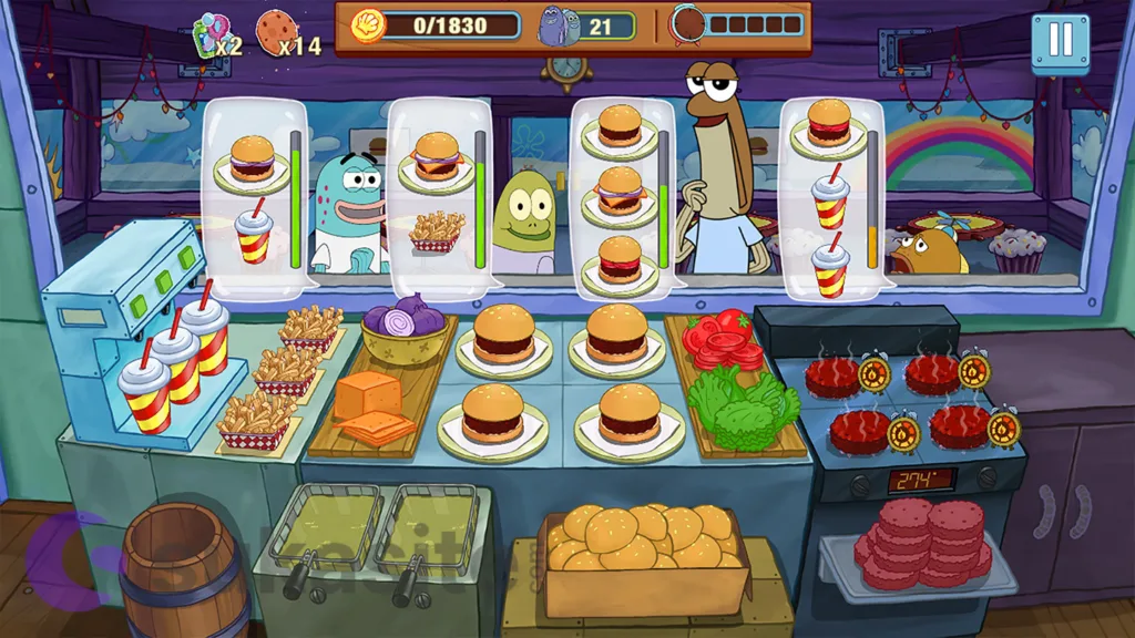 26 Game Memasak Penuh Cita Rasa dan Seru untuk Android Game Memasak SpongeBob: Krusty Cook-Off