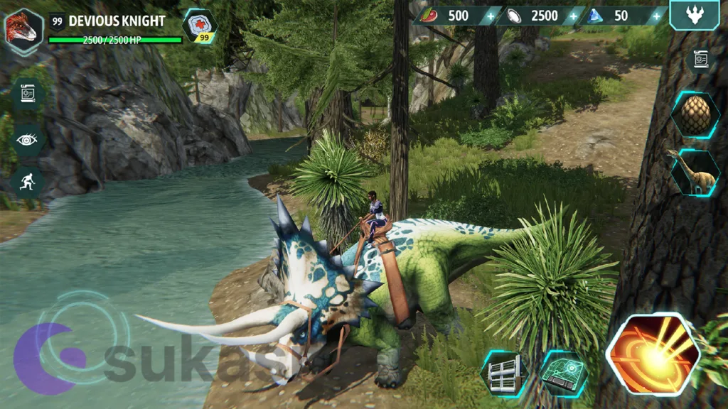 13 Game Dinosaurus Seru dan Menantang Dimainkan di Android Game Dinosaurus Dino Tamers - Jurassic MMO