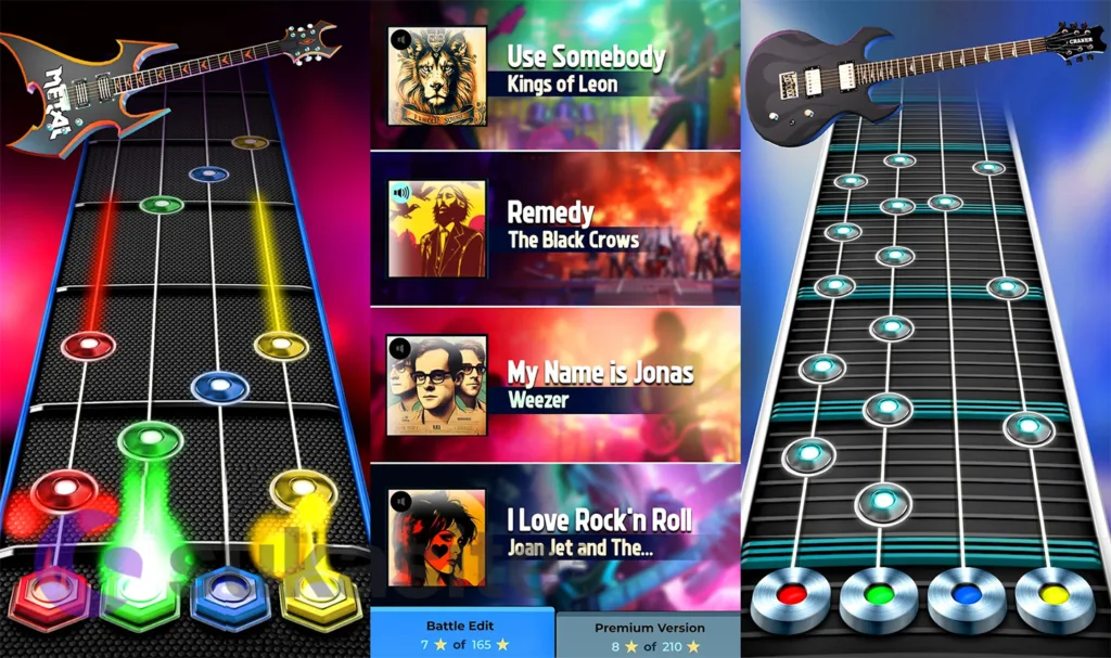 6 Game Guitar Hero Terbaik dan Terbaru untuk Android Game Guitar Hero Guitar Band: Rock Battle