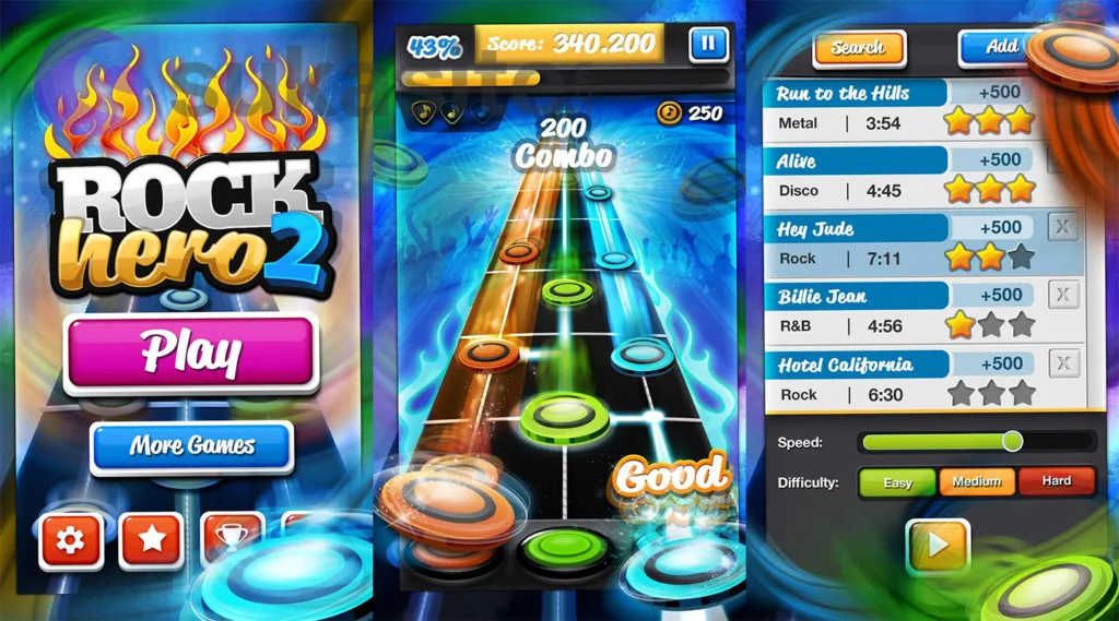 6 Game Guitar Hero Terbaik dan Terbaru untuk Android Game Guitar HeroRock Hero 2