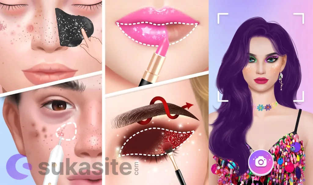 15 Game Merias Wajah Terbaik dan Cantik di Android Game Merias Wajah Makeover Studio: Makeup Games