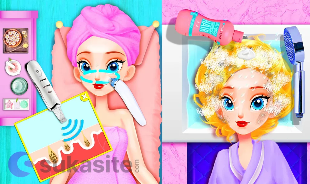 15 Game Merias Wajah Terbaik dan Cantik di Android Game Merias Wajah Princess Games: Makeup Salon